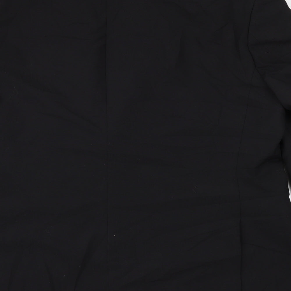 Tom English Mens Black Jacket Suit Jacket Size 42