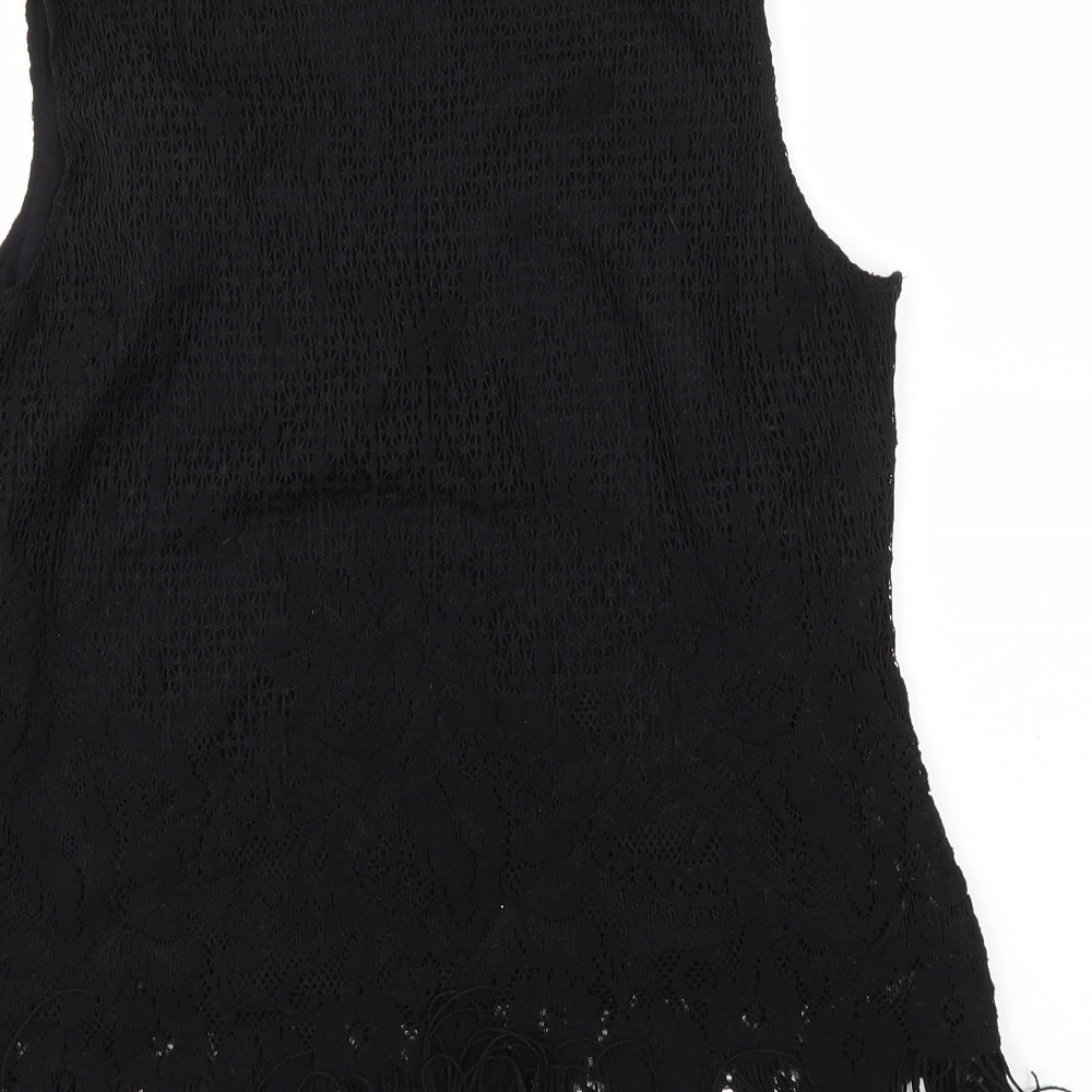 GC Womens Black Basic T-Shirt Size 14