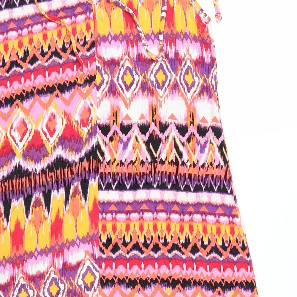 George Womens Multicoloured Argyle/Diamond Fit & Flare Size 12