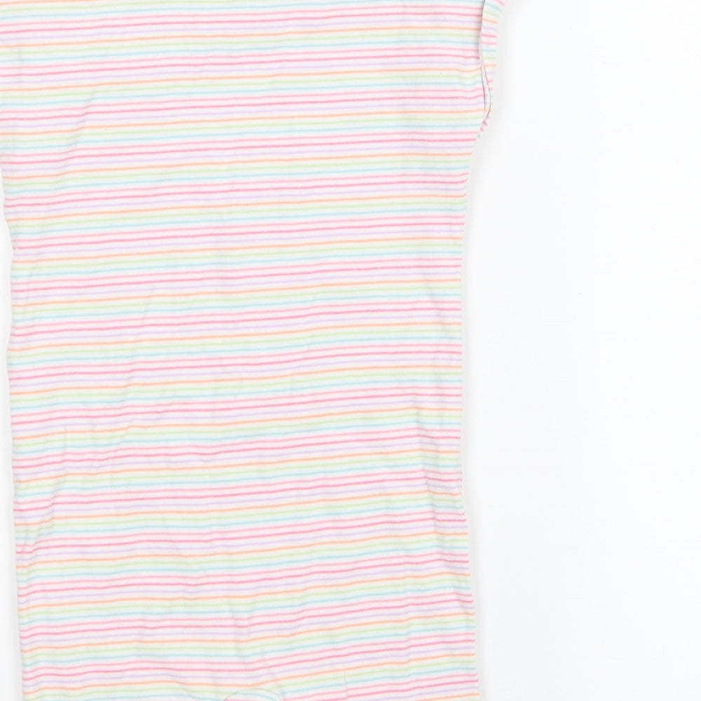 NEXT Girls Pink Striped Babygrow One-Piece Size 18-24 Months