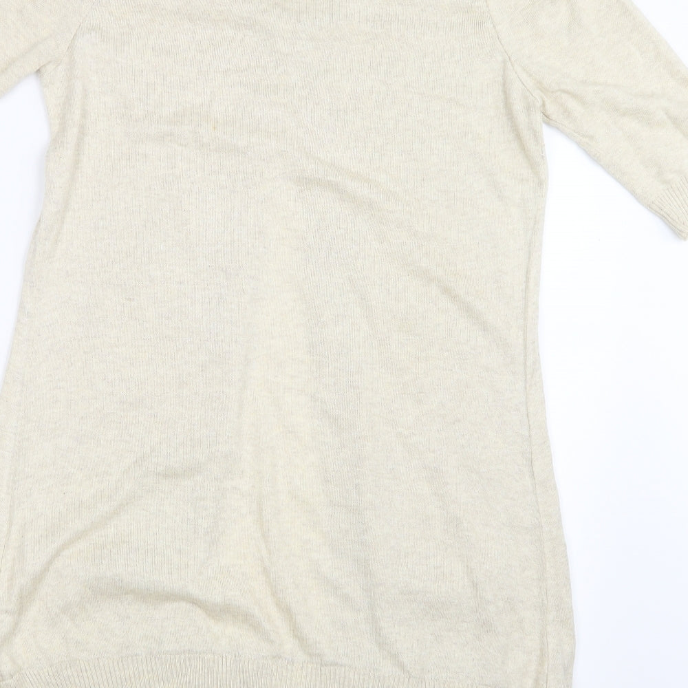 George Womens Ivory Knit Cardigan Jumper Size 12