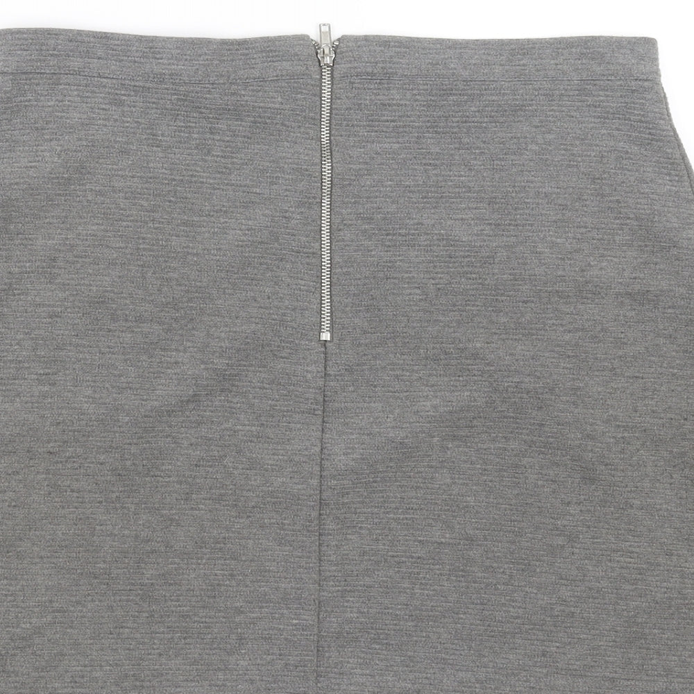 Sainsburys Womens Grey A-Line Skirt Size 14