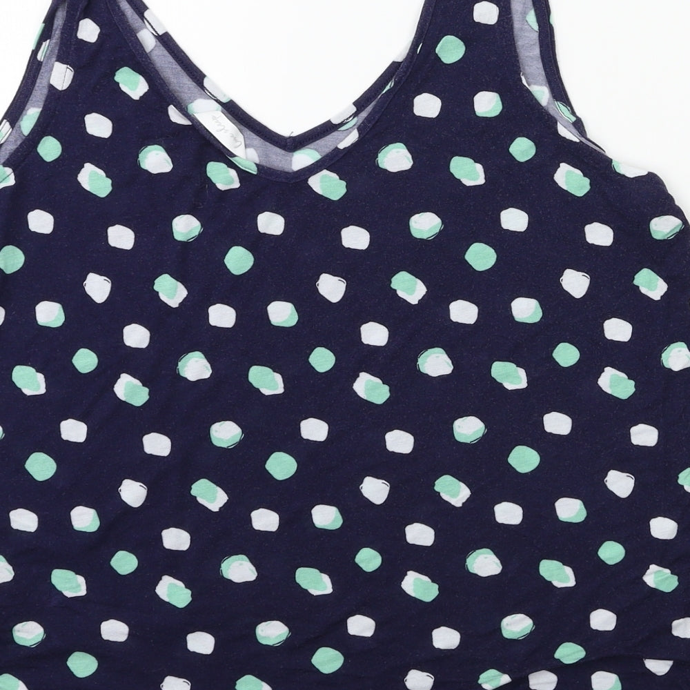 Marks & Spencer Womens Blue Floral Basic Tank Size 12