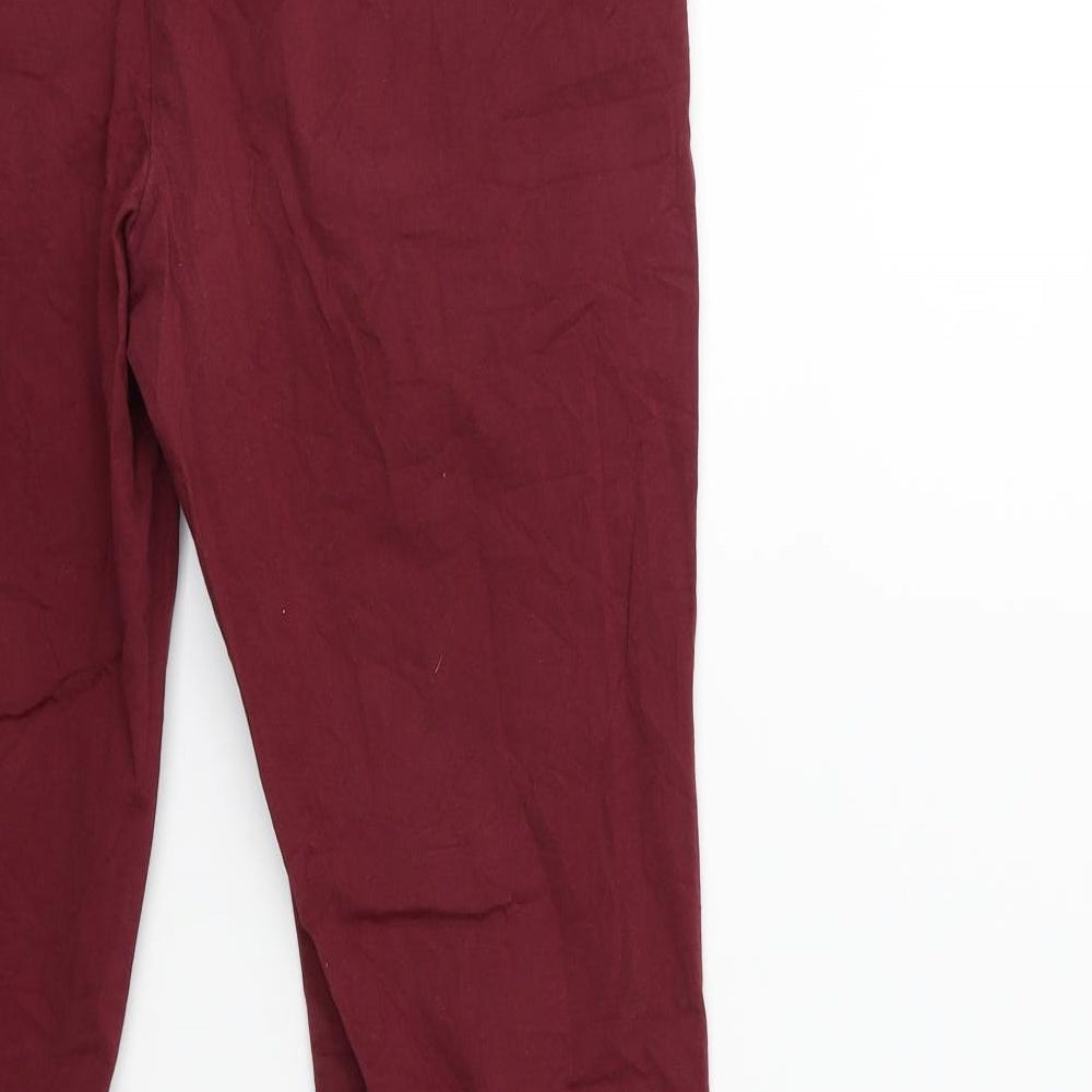 Atmosphere Womens Red Chino Trousers Size 10 L28 in
