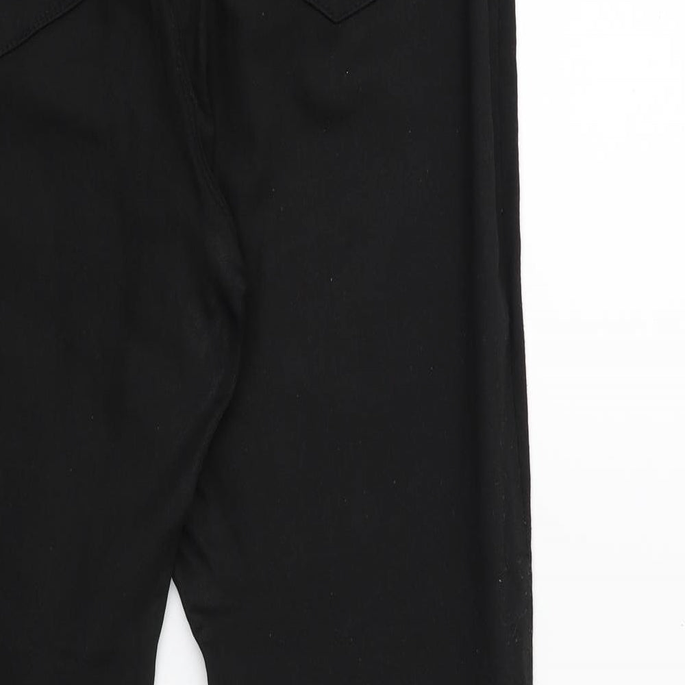 Denim & Co. Womens Black Denim Skinny Jeans Size 14 L27 in