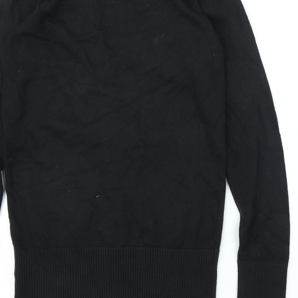 M&S Girls Black Cardigan Jumper Size 11 Years