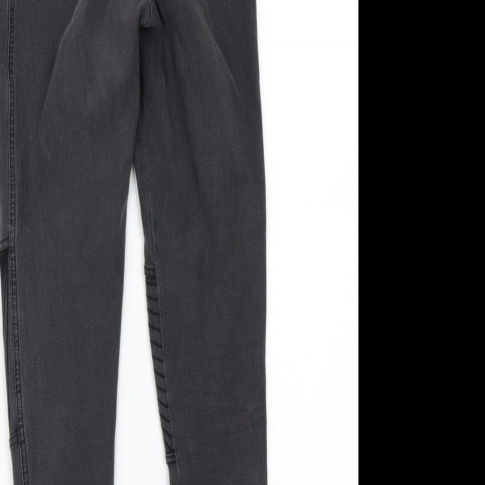 Papaya Womens Grey Skinny Jeans Size 10 L25 in