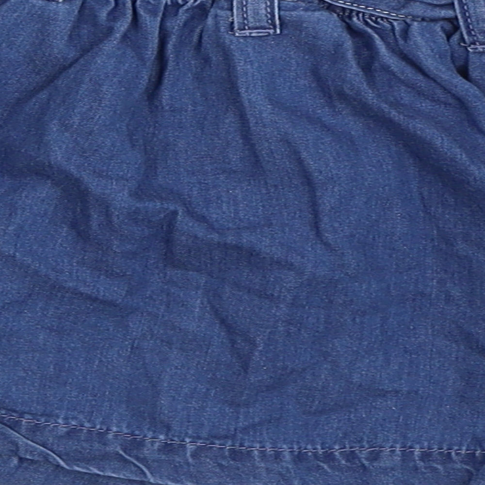 NEXT Girls Blue Denim Skater Skirt Size 12-18 Months