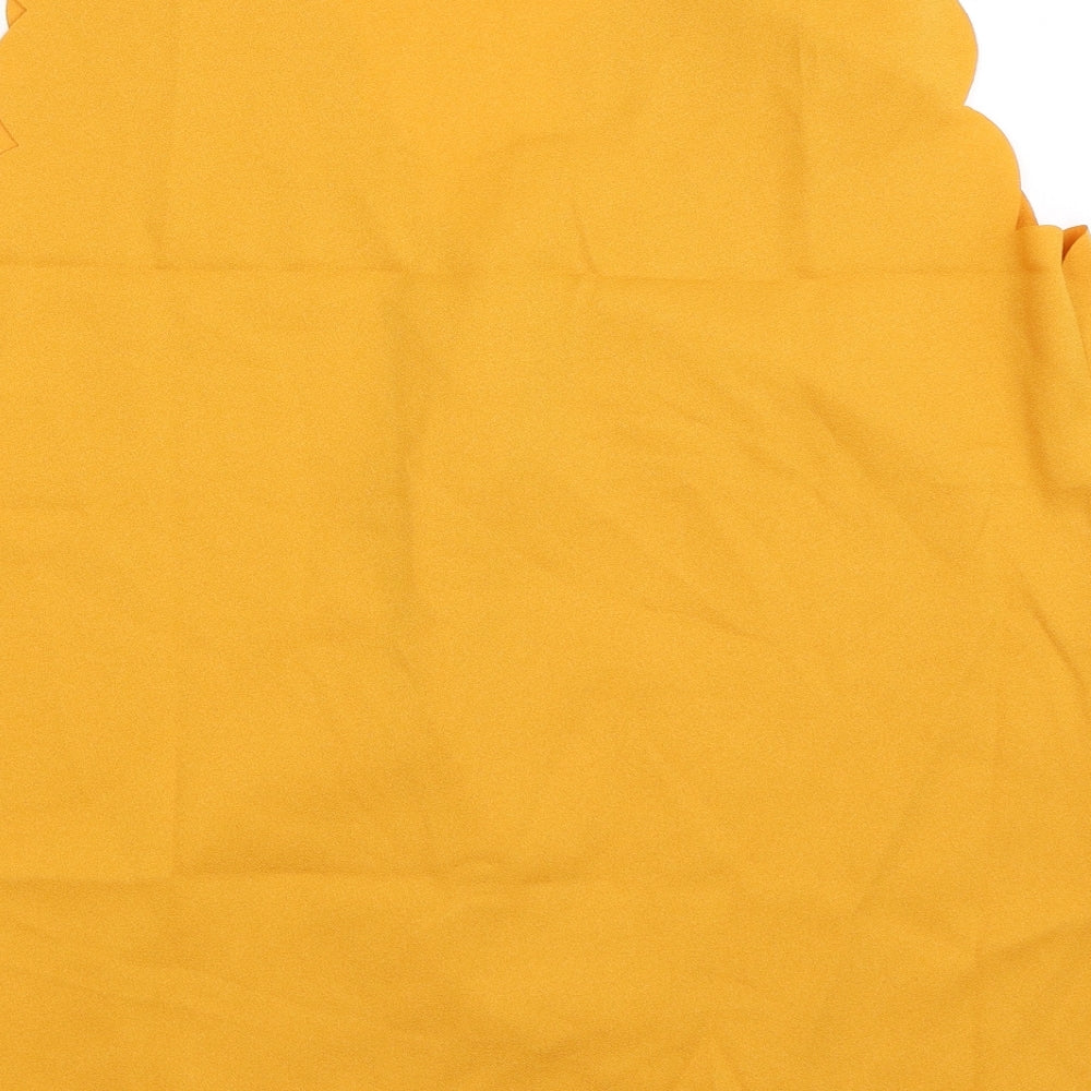 SheIn Womens Yellow Basic Blouse Size M