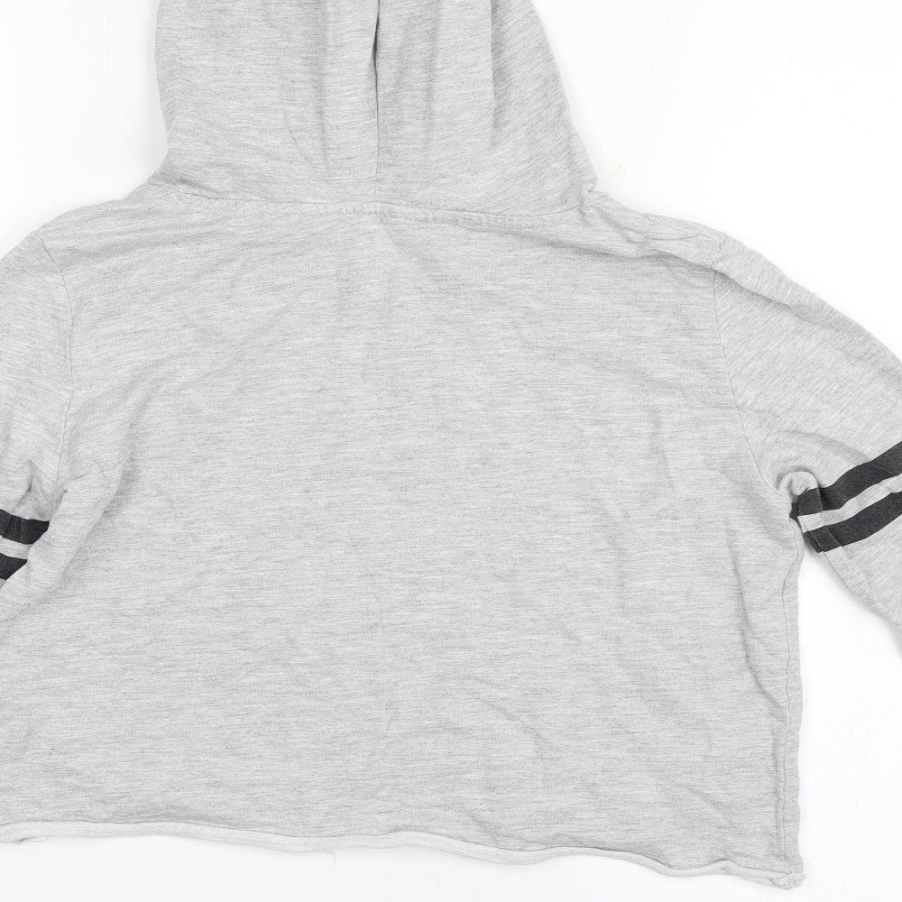 H&M Girls Grey Pullover Hoodie Size 12-13 Years
