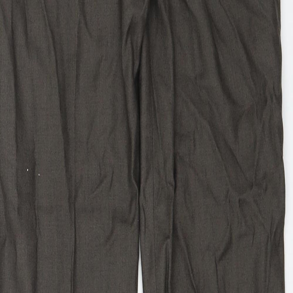 Yaly Couture Womens Brown Trousers Size 28 in L25 in