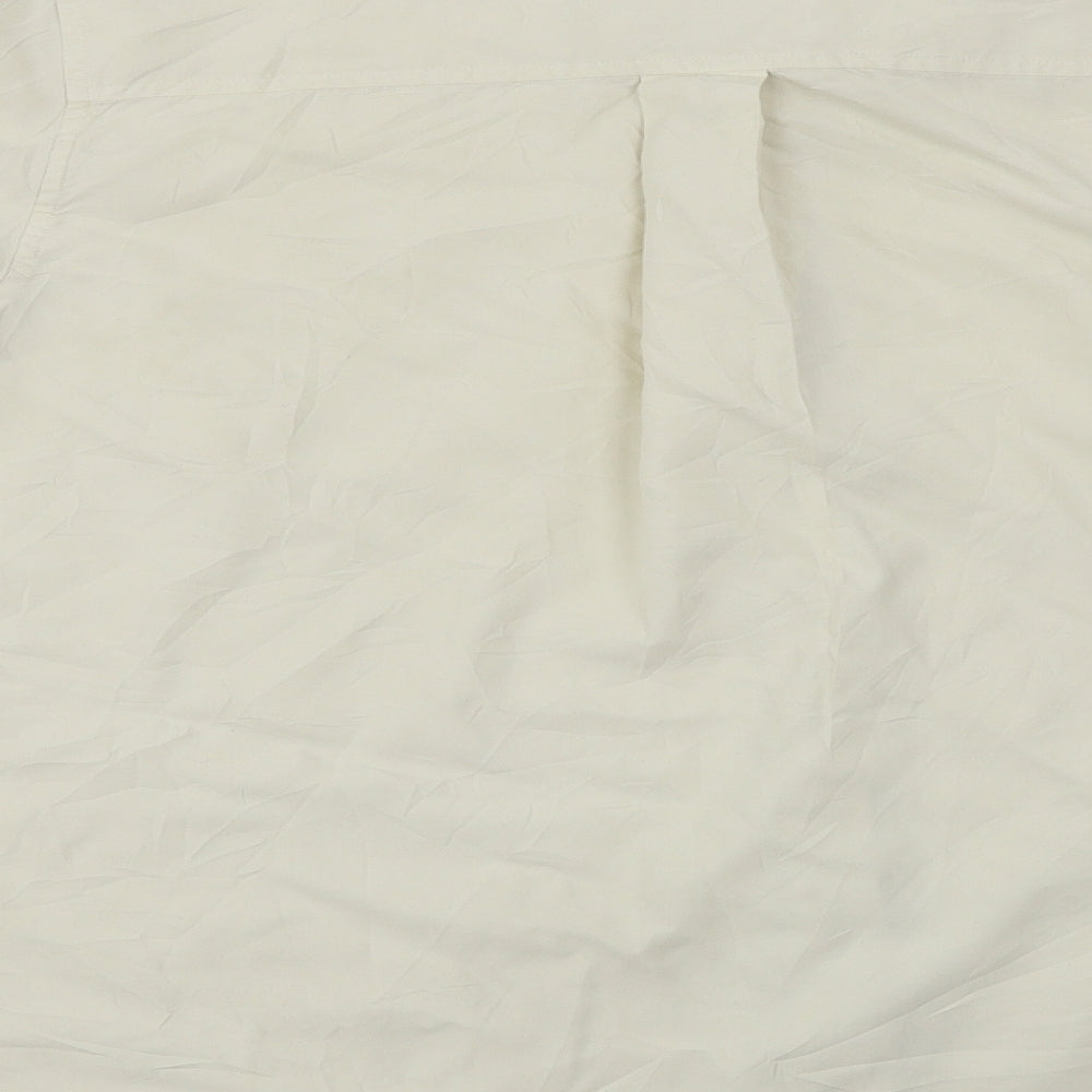 Orvis Womens Ivory Basic Button-Up Size M