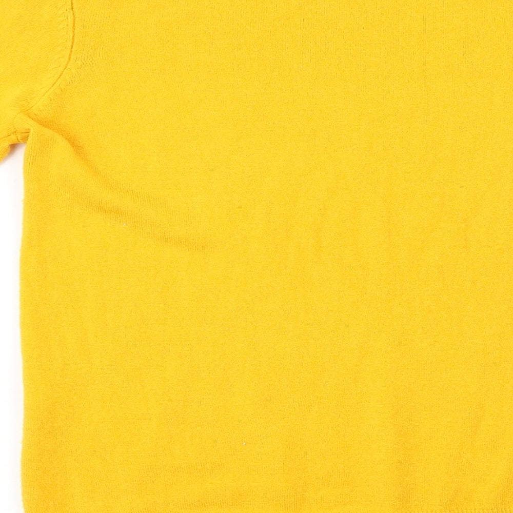 F&F Womens Yellow Pullover Jumper Size 6