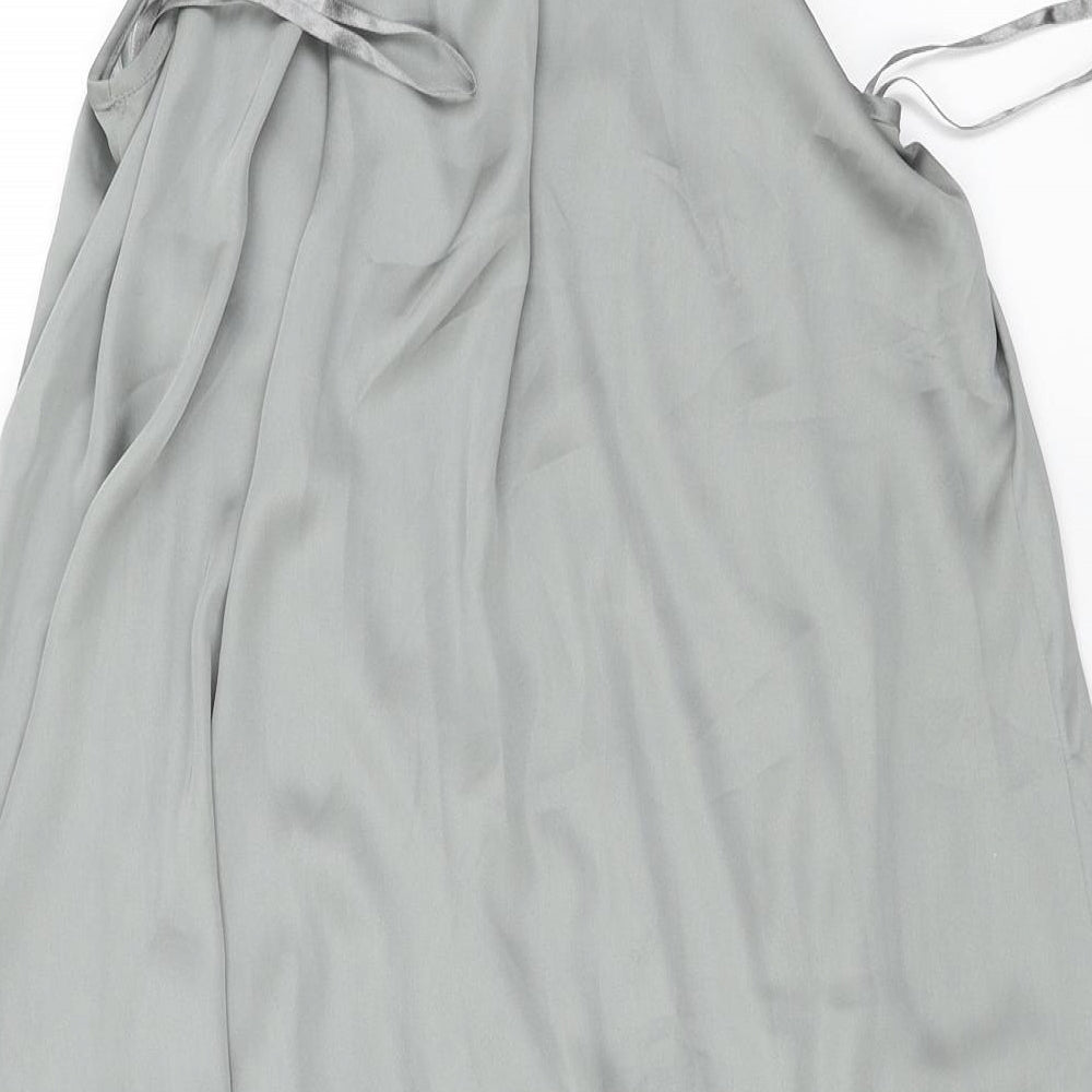 New Look Womens Grey Basic Blouse Size 10