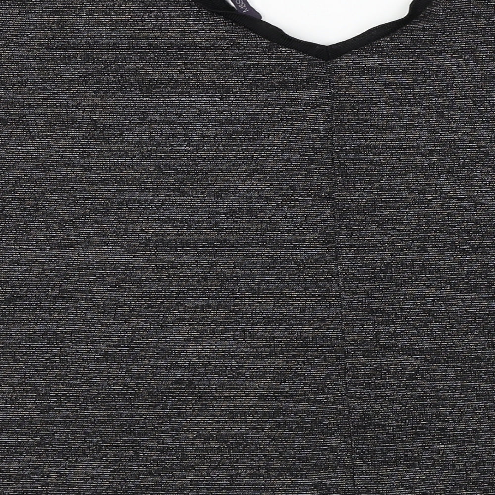 Marks and Spencer Womens Black Basic T-Shirt Size 12