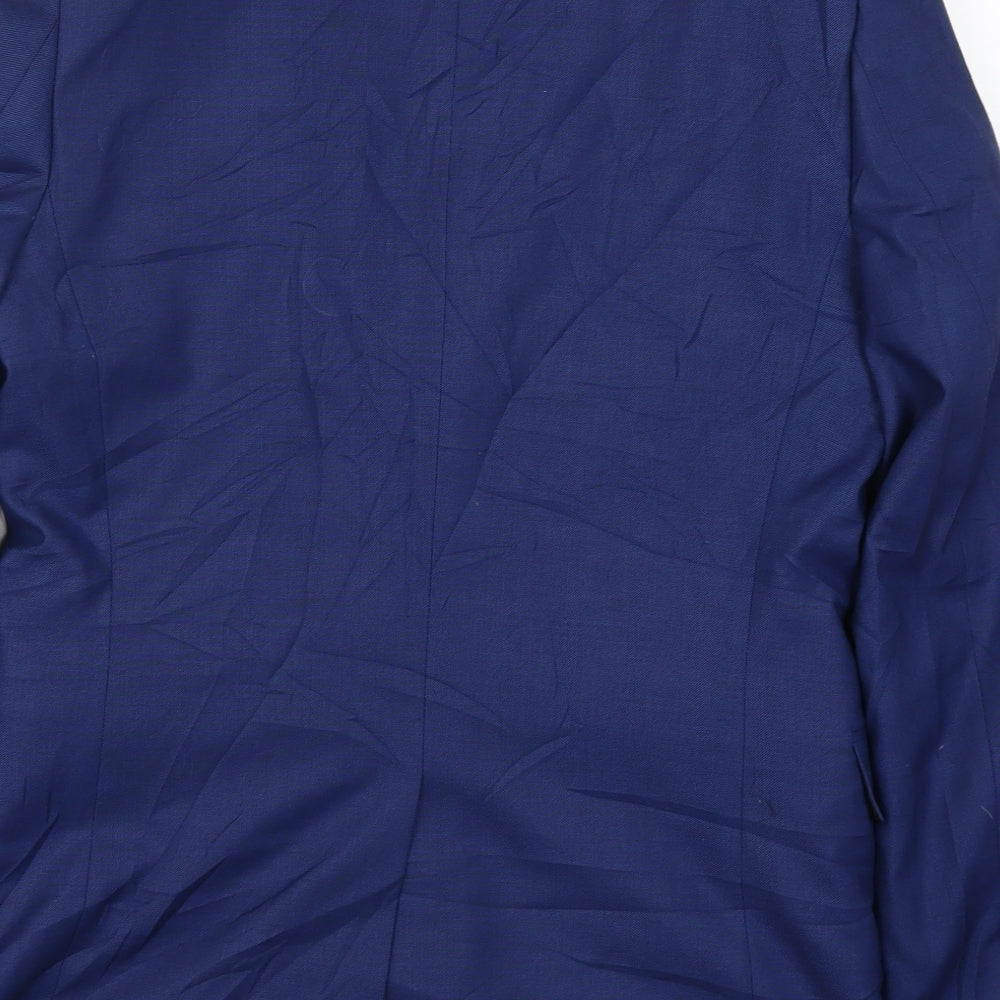 Burton Mens Blue Jacket Suit Jacket Size 38
