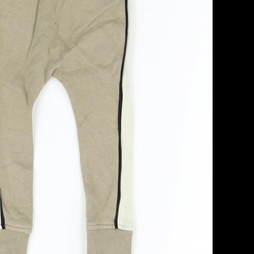 NEXT Girls Beige Jogger Trousers Size 12-18 Months