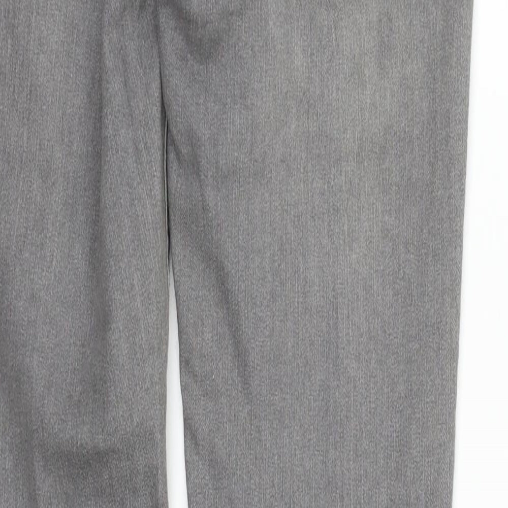 &DENIM Womens Grey Trousers Size 30 in L31 in - Diamond Pattern