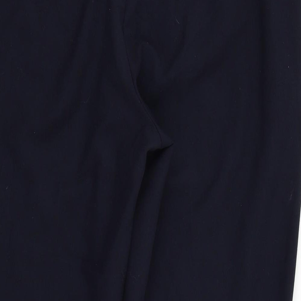 Mia Moda Womens Blue Trousers Size 16 L31 in