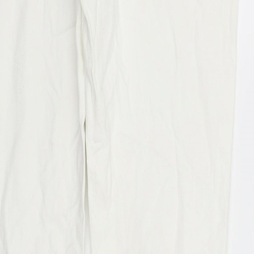 H&M Womens White Trousers Size 31 in L33 in