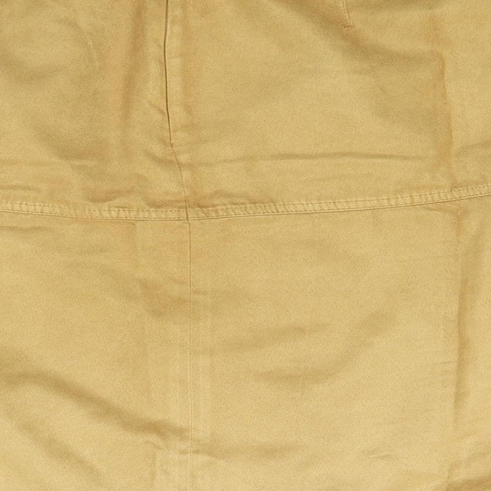 Marks & Spencer Womens Yellow Mini Skirt Size 34 in