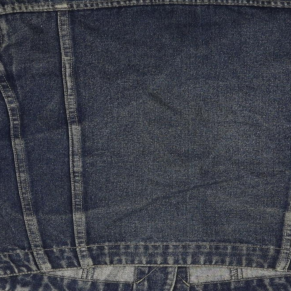 Miss c Womens Blue Denim Jacket Coat Size M