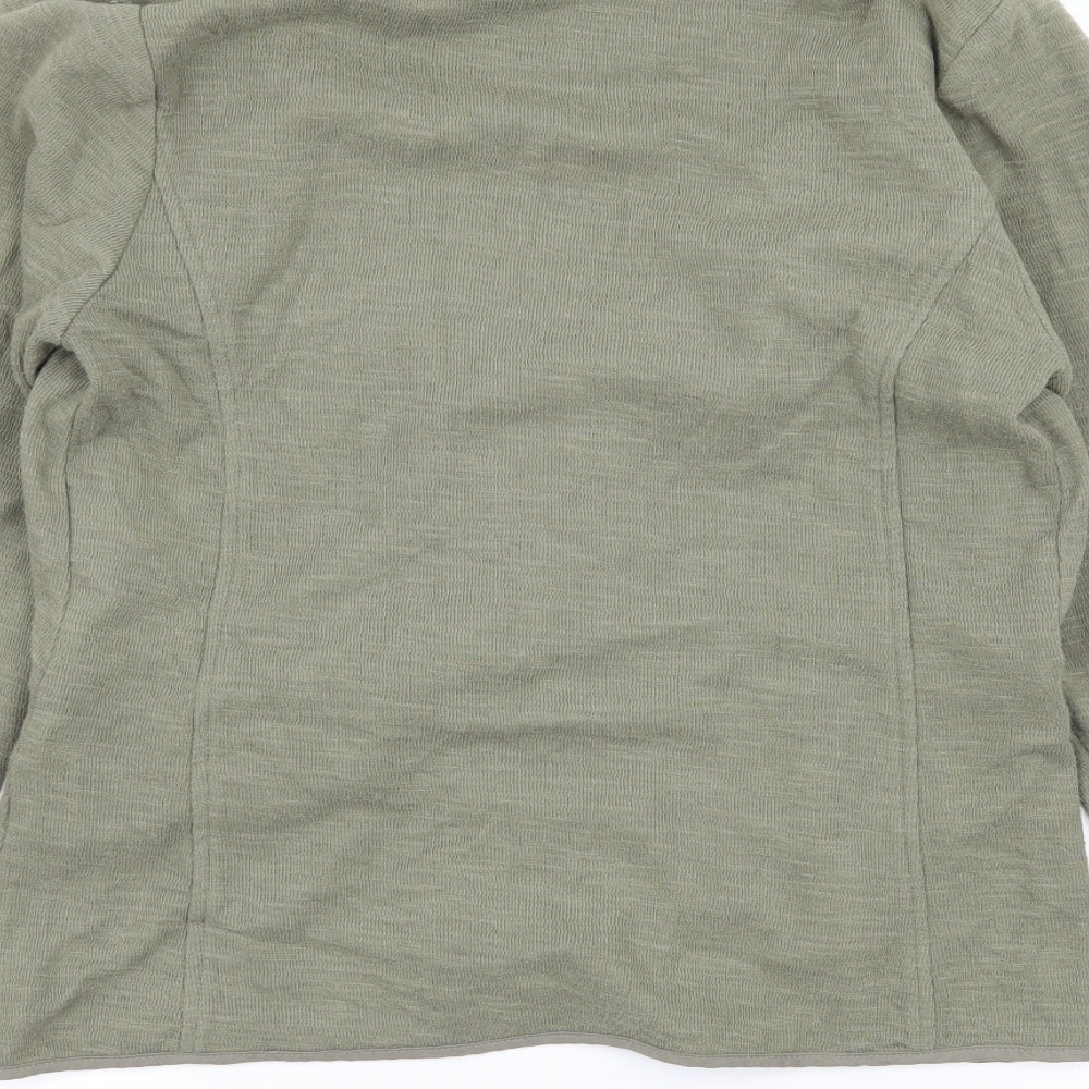 New Look Womens Green Jersey Jacket Size 8