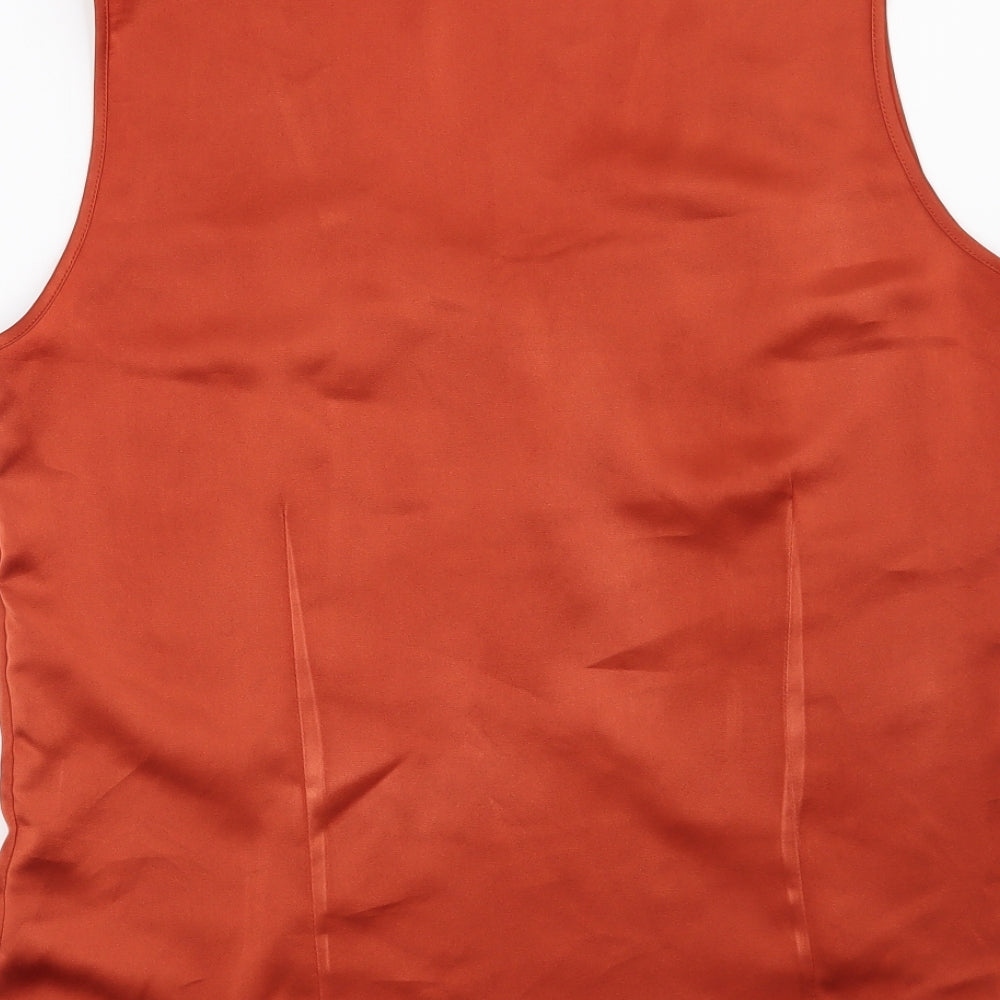 Sommermann Womens Orange Basic Blouse Size 16