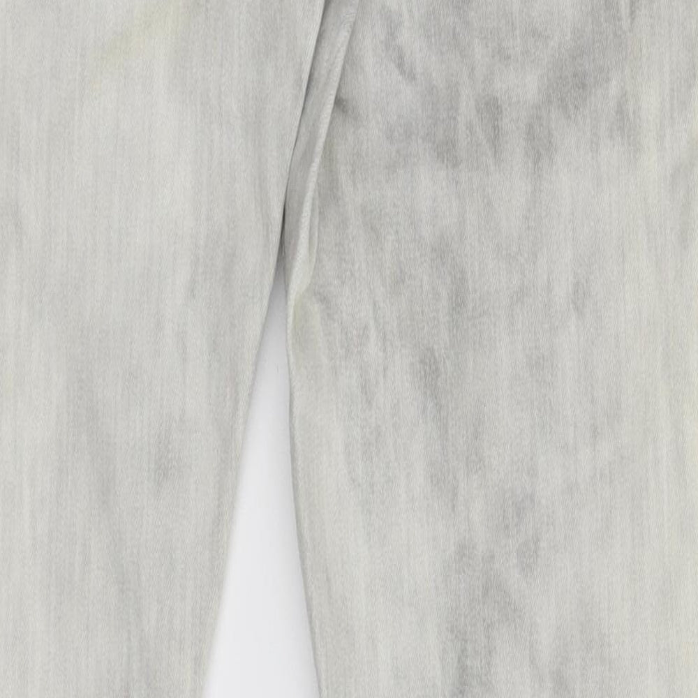 Lipsy Womens Grey Denim Skinny Jeans Size 31 in L28 in