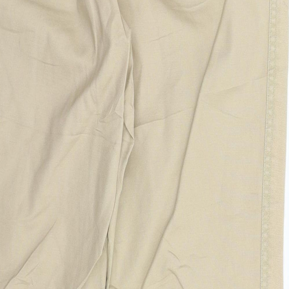 Lefros Womens Beige Trousers Size 28 in L28 in