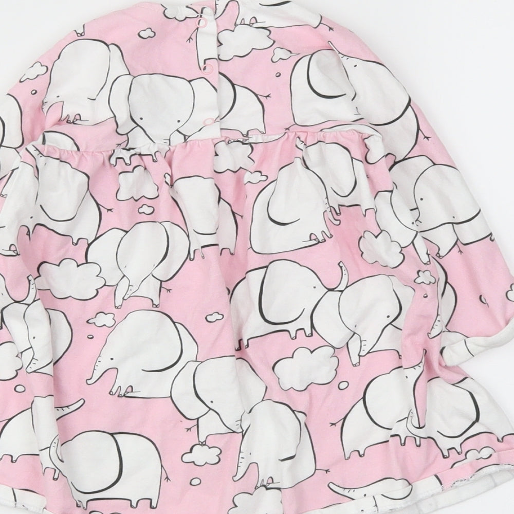 Next Boys Pink Basic T-Shirt Size 12-18 Months