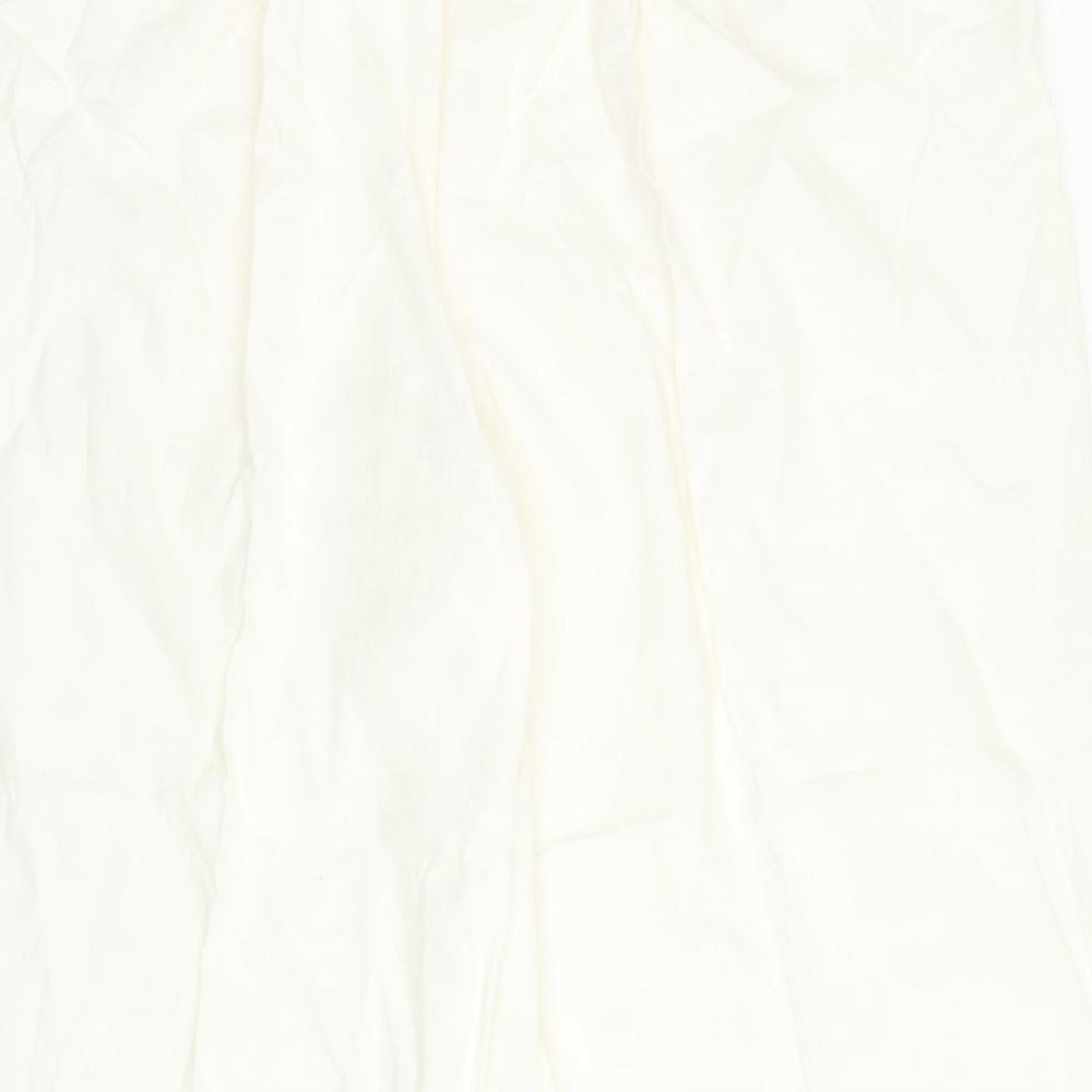 e. Womens White Trousers Size 28 L25 in