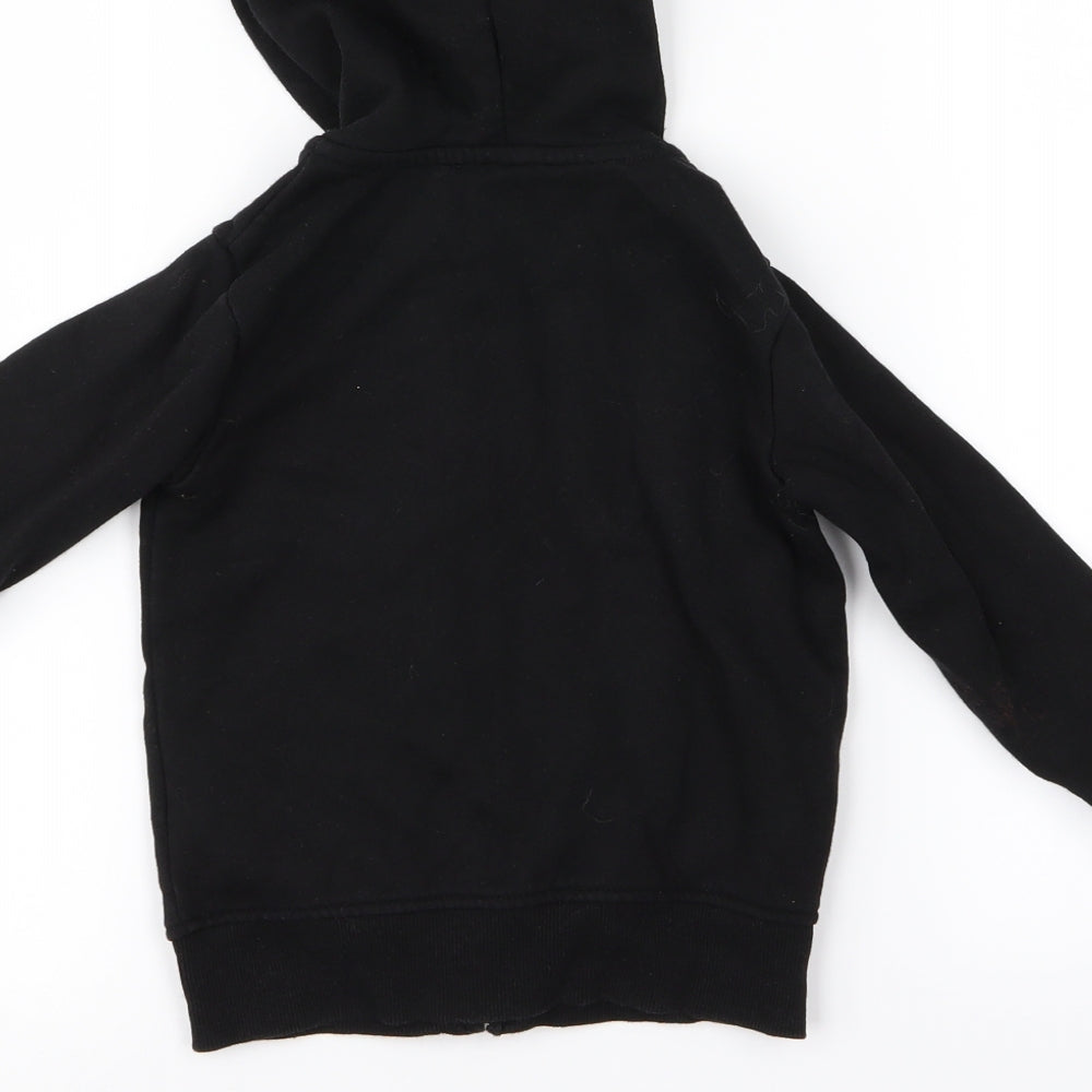 Preworn Boys Black Full Zip Jumper Size S