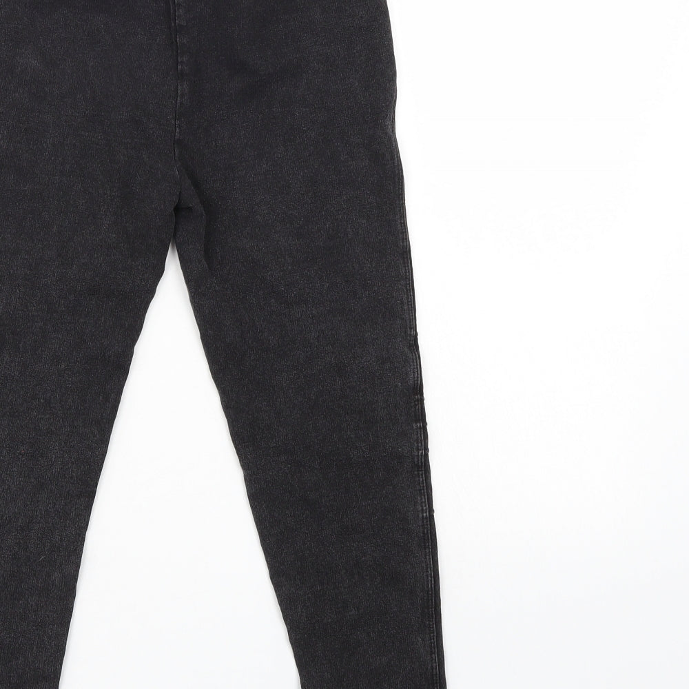 NEXT Girls Black Jegging Trousers Size 9 Years - Elastic Waist