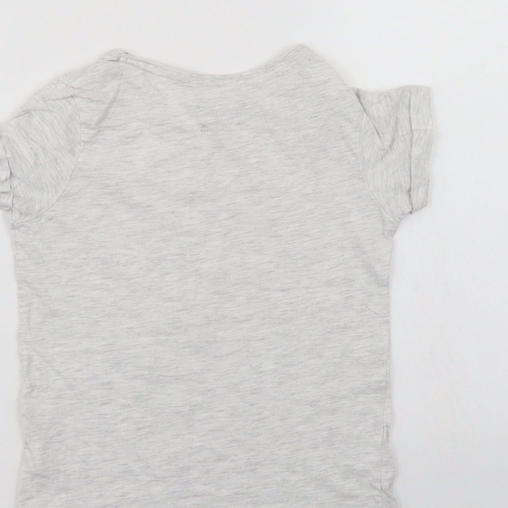 Primark Girls Grey Basic T-Shirt Size 8-9 Years