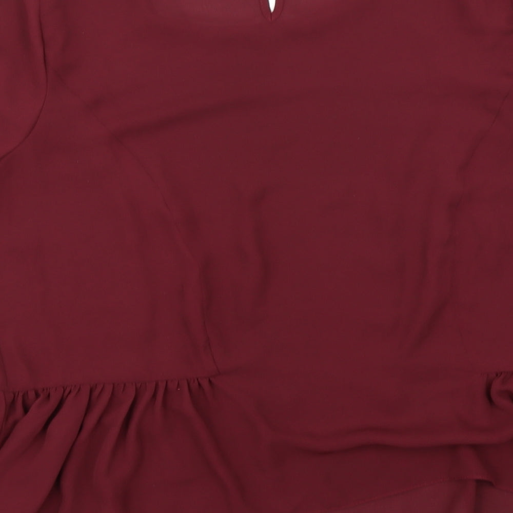 Atmosphere Womens Purple Basic Blouse Size 14