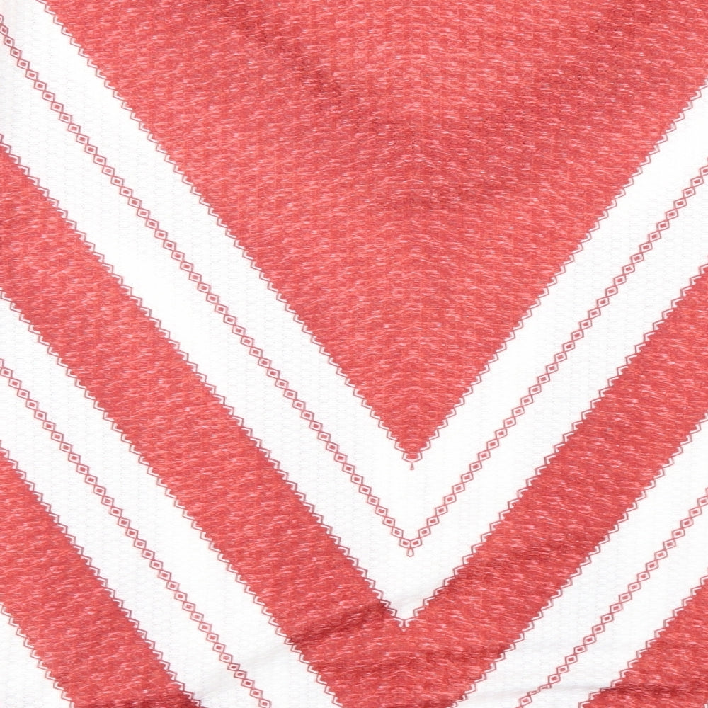 Preworn Womens Red Striped Tunic Jumper Size L