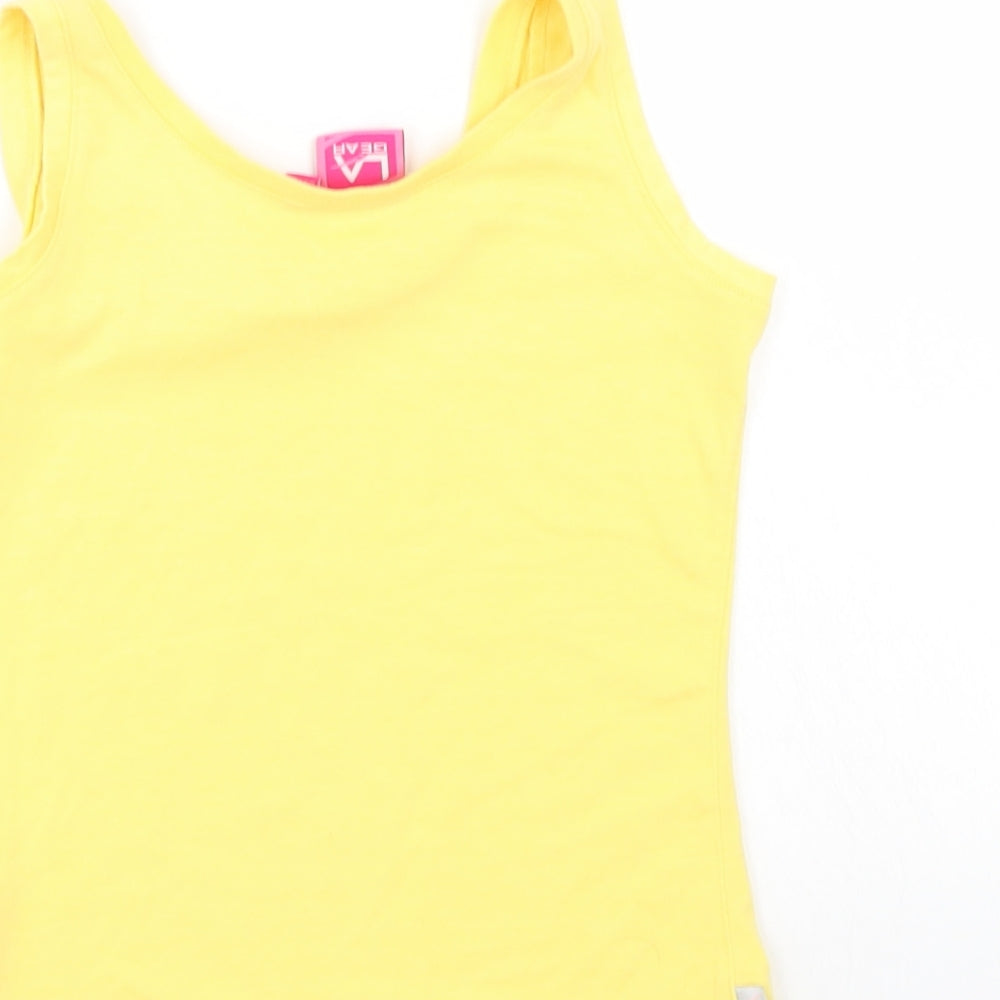 LA Gear Girls Yellow Basic Tank Size 7-8 Years