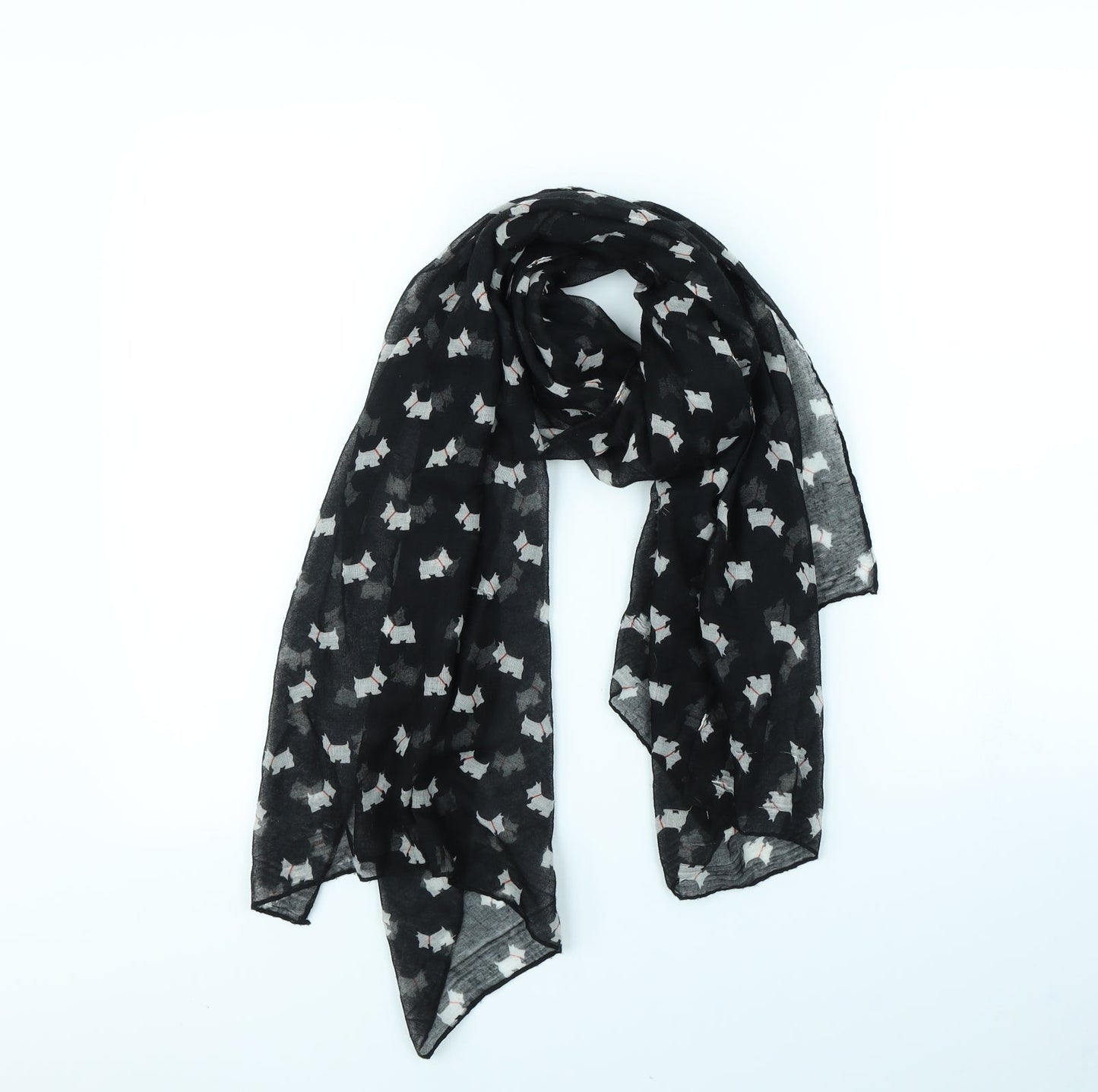 Preworn Womens Black Scarf