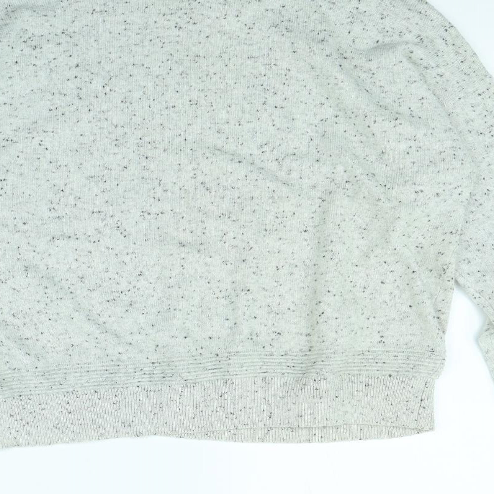 Topshop Womens Grey Polka Dot Pullover Jumper Size 10