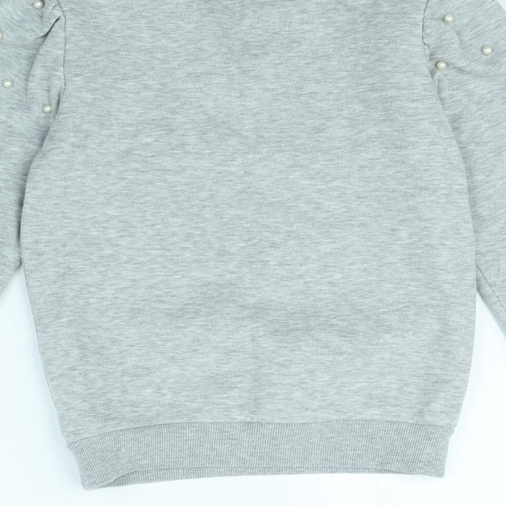 I Love Girlswear Girls Grey Pullover Jumper Size 9 Years