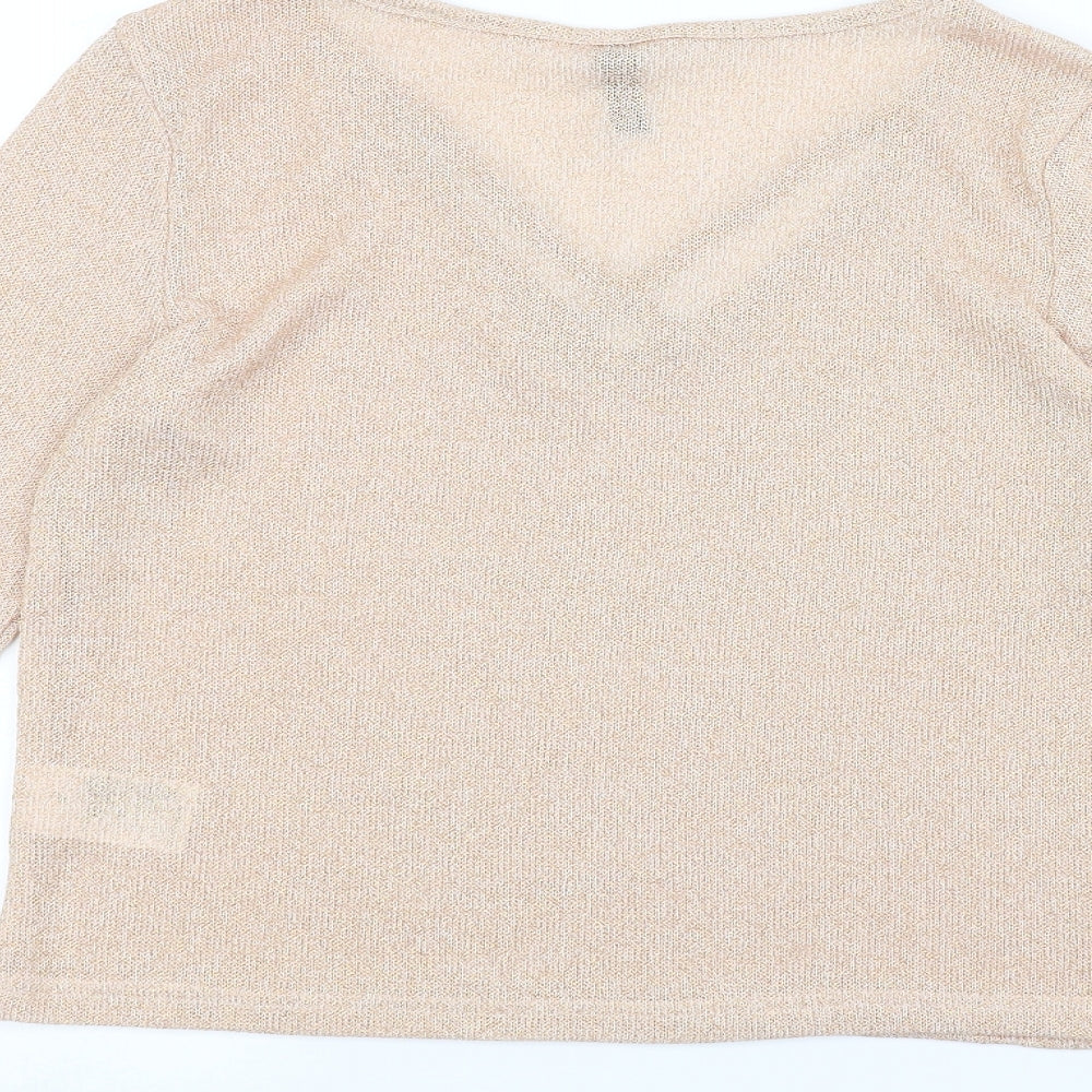 H&M Womens Beige Pullover Jumper Size L