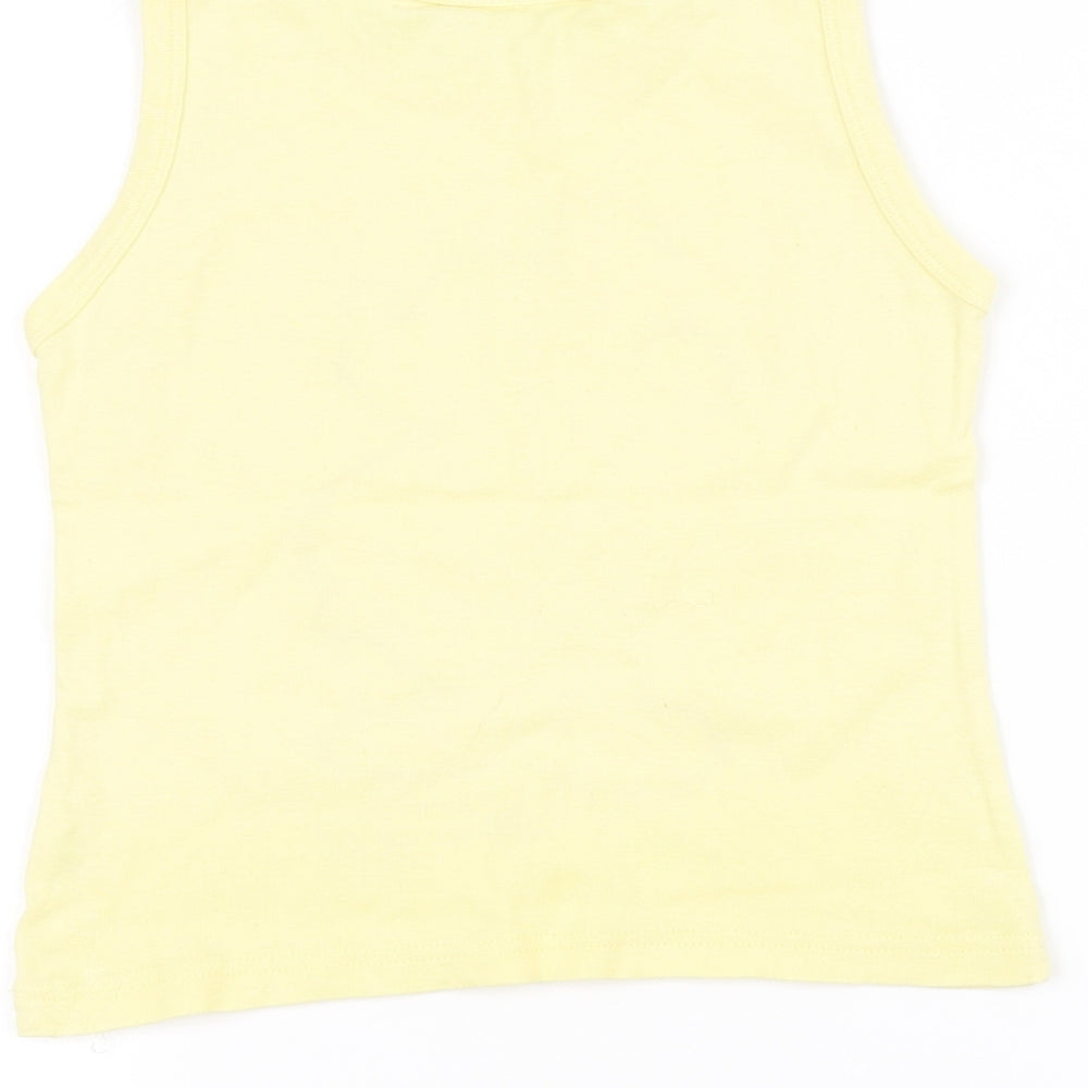Disney Girls Yellow Basic Tank Size 10 Years