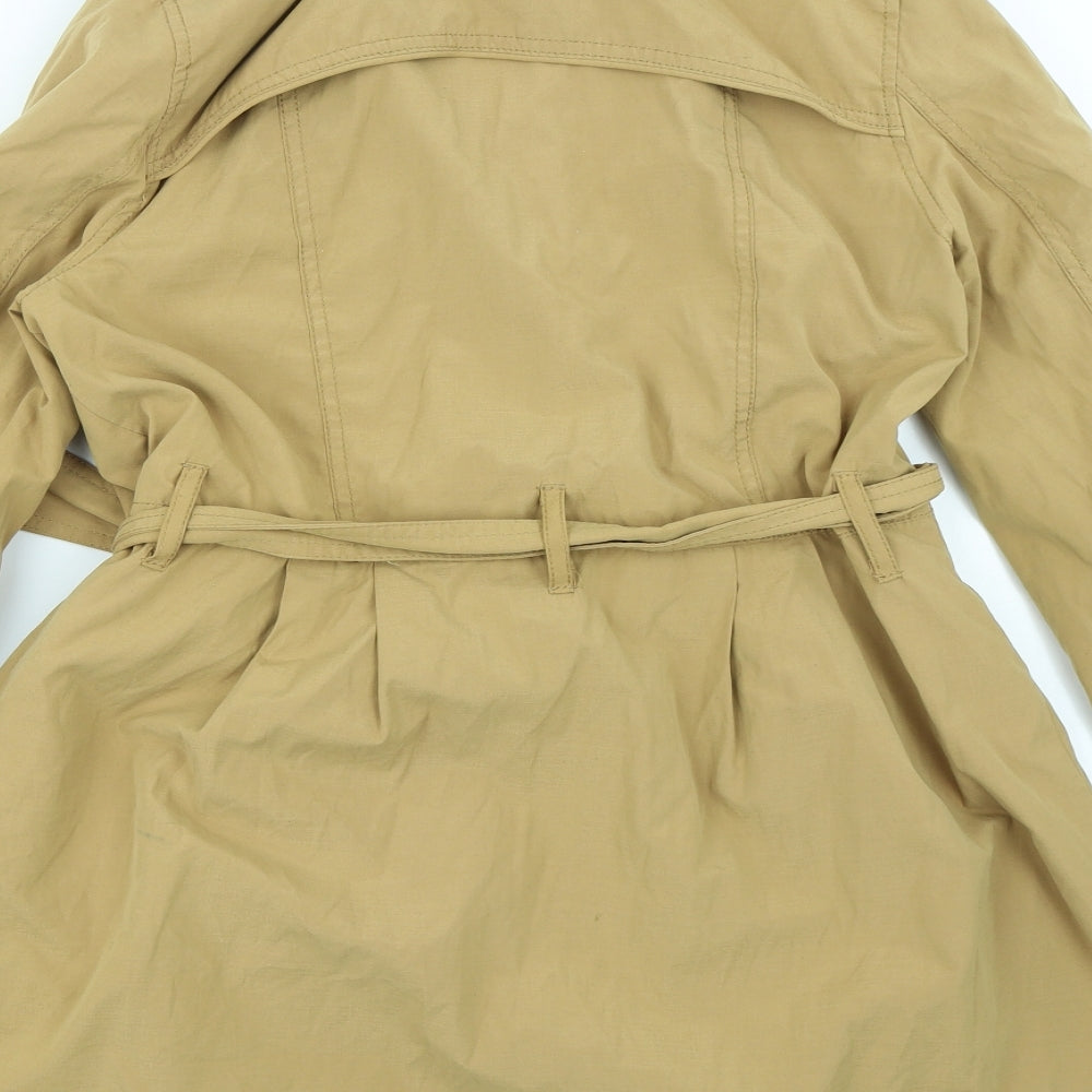 Divided Womens Brown Overcoat Coat Size 12