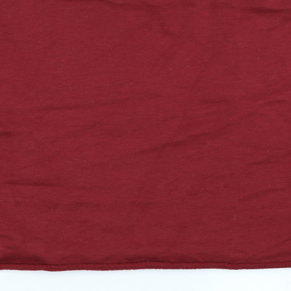 Primark Womens Red Pullover Sweatshirt Size S - Cropped