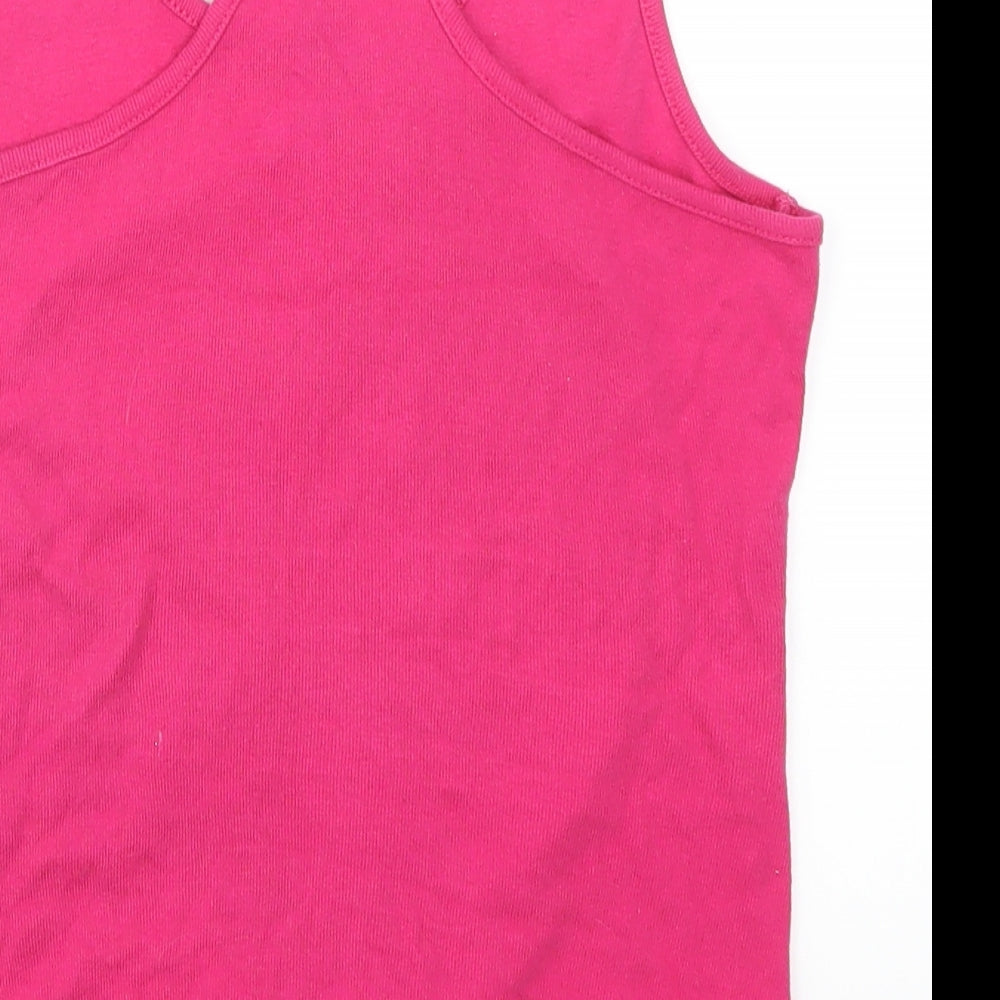 Texmania Womens Pink Basic Tank Size S - Monkey La Manga