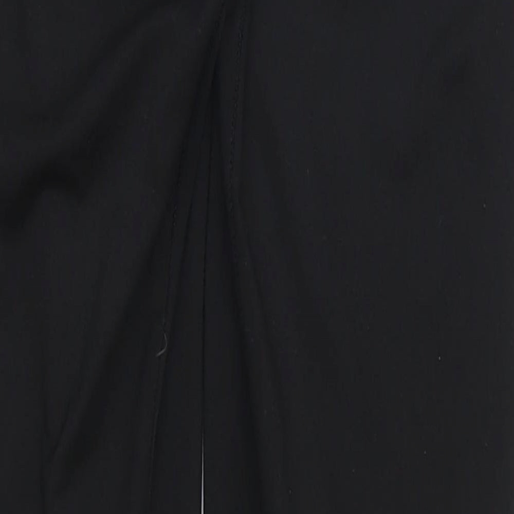 Original USA Womens Black Cropped Leggings Size 8 L24 in