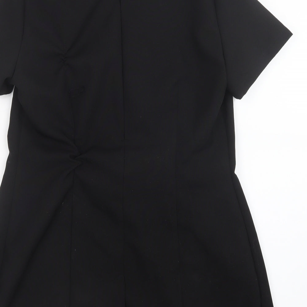 Simon Jersey Womens Black Basic T-Shirt Size 10