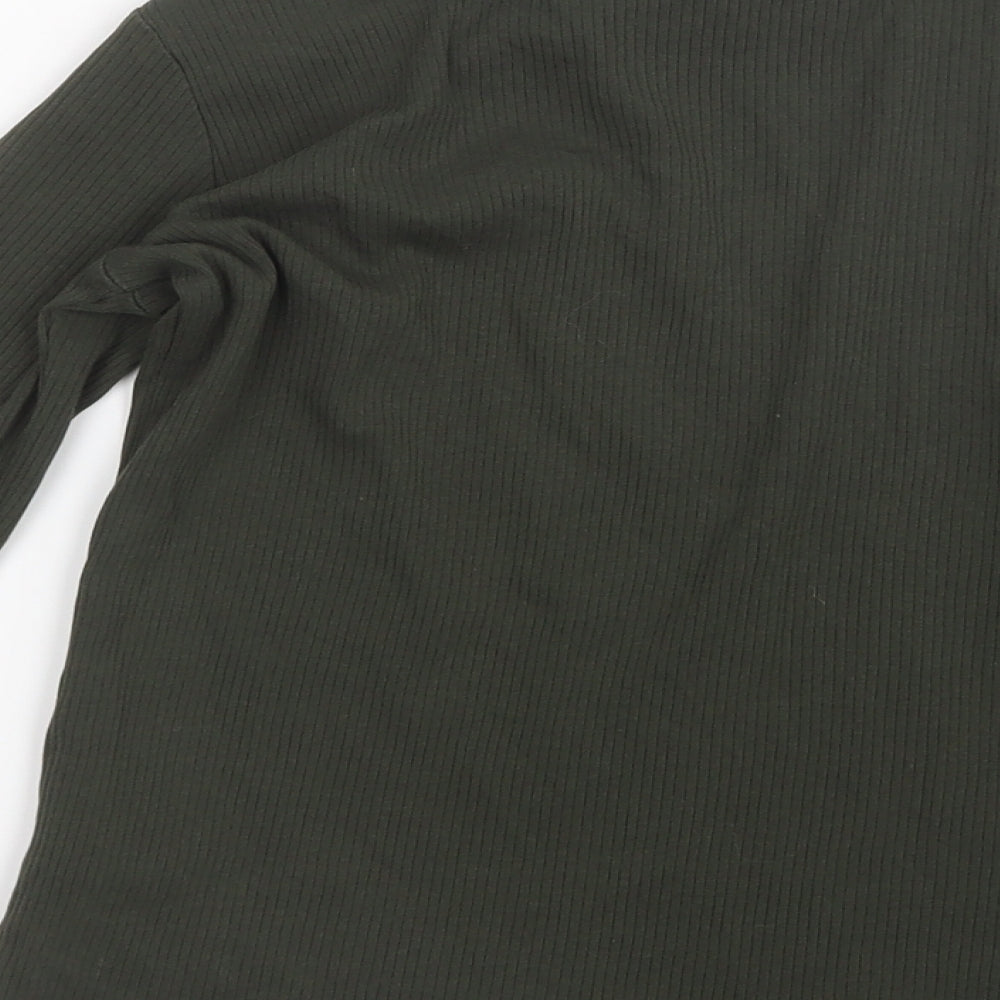 Primark Girls Green Basic T-Shirt Size 9-10 Years