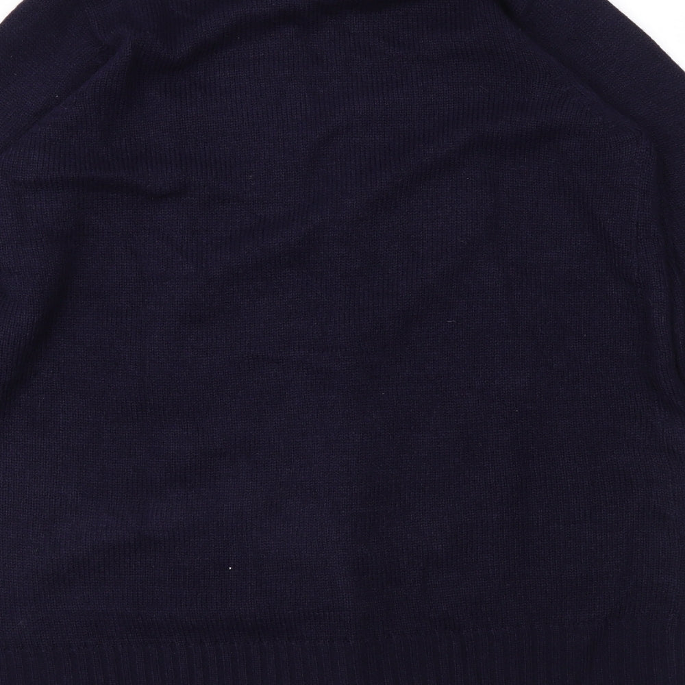 EWM Womens Blue Cardigan Jumper Size S